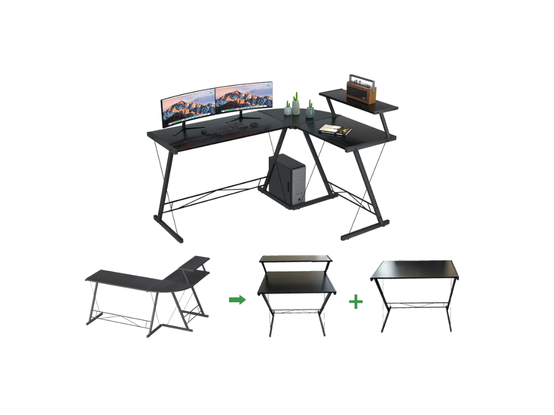 GAMEON 3-in-1 L-Shaped Slayer II XL Gaming Desk - Same Day Delivery GAMEON 3-in-1 L-Shaped Slayer II XL Gaming Desk - Same Day Delivery